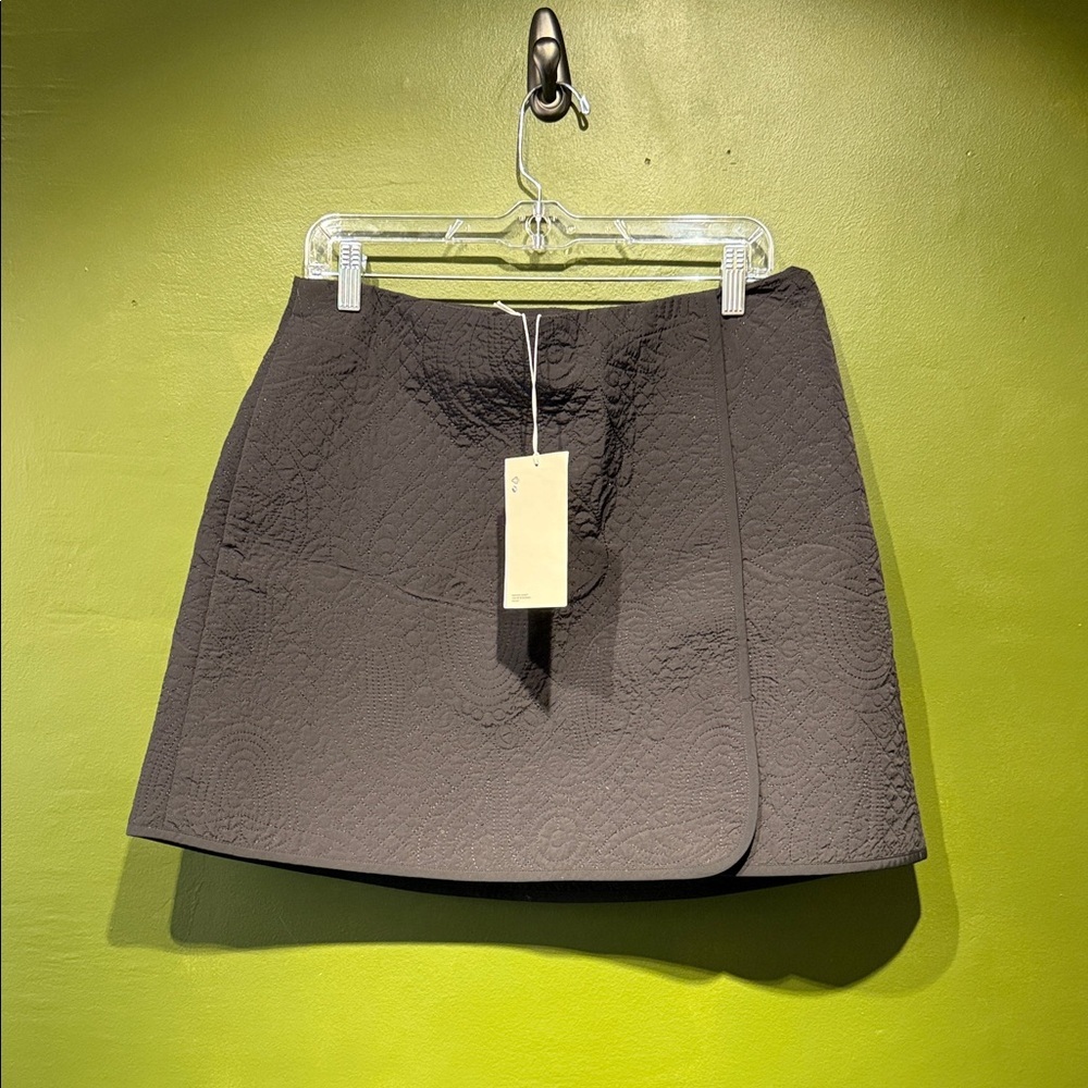 COS Black Textured Skirt